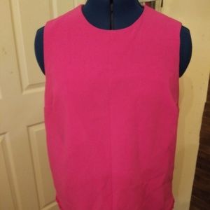 Pink sleeveless top